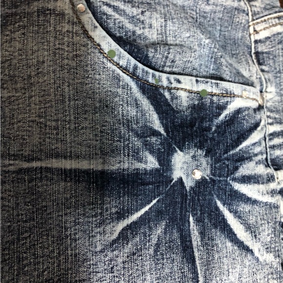 Apollo jeans Capri sequins rhinestones  embellished side buttons closure.17/18 - Picture 5 of 6